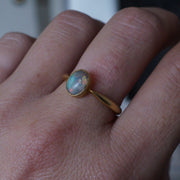 Edwardian Opal Solitaire Ring