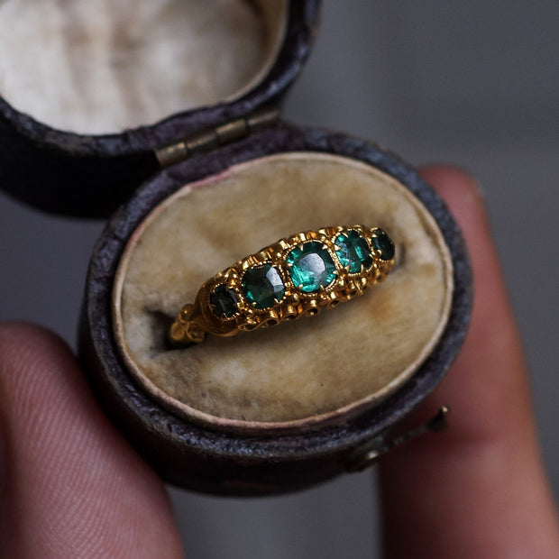 Victorian Emerald Paste Ring