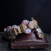 Victorian Scottish Gold Carved Agate Bracelet