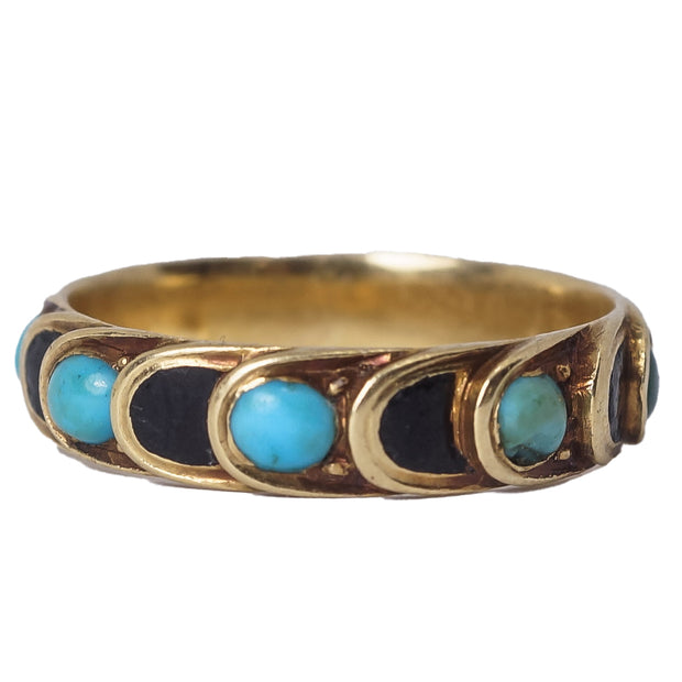 Turquoise Enamel Eternity Ring