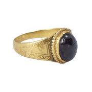 16th Century 22k Gold Garnet Cabochon Ring