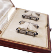 Art Deco Sapphire and Diamond Cufflinks