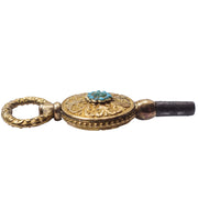 Regency Period 18k Gold Turquoise Watch Key