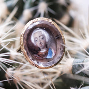 Rare Bonnie Prince Charlie Stuart Crystal Ring