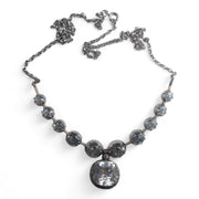 Striking Antique Paste Drop Necklace