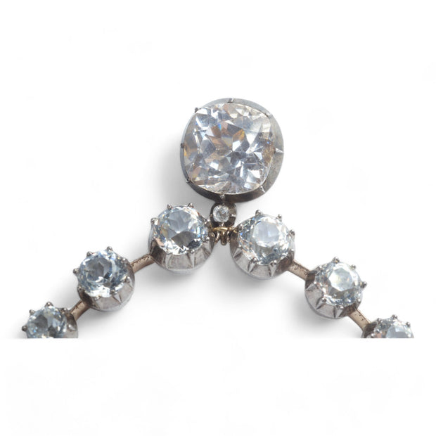 Striking Antique Paste Drop Necklace