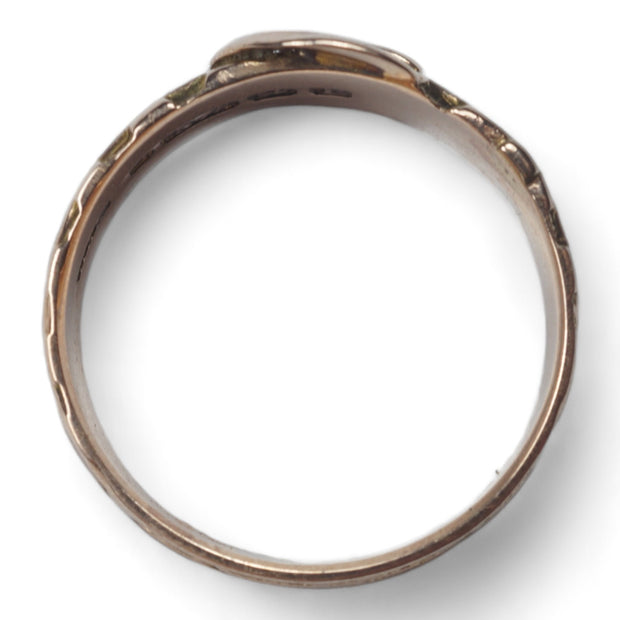 1916 9k Gold Buckle Ring