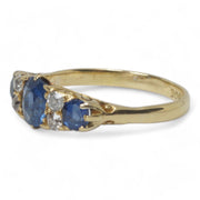 Victorian Sapphire & Diamond Ring