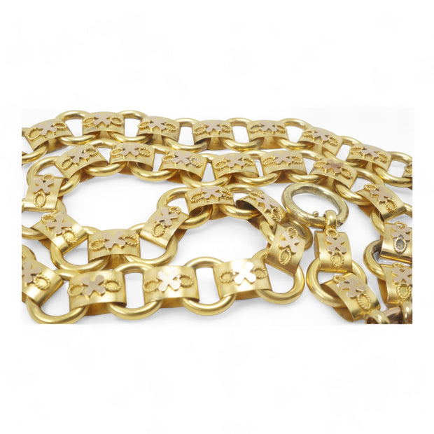 Victorian 15k Gold Collar Necklace