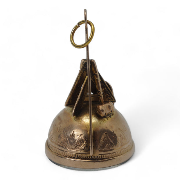 Edwardian 9k Gold Masonic Seal Pendant