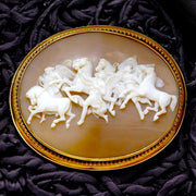 15k Gold Victorian 'Horses of the Sun' Cameo