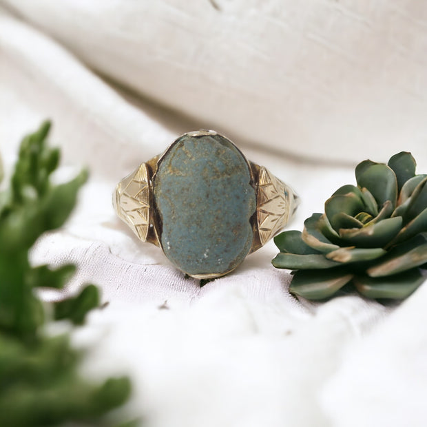 Certified Ancient Egyptian Scarab Ring