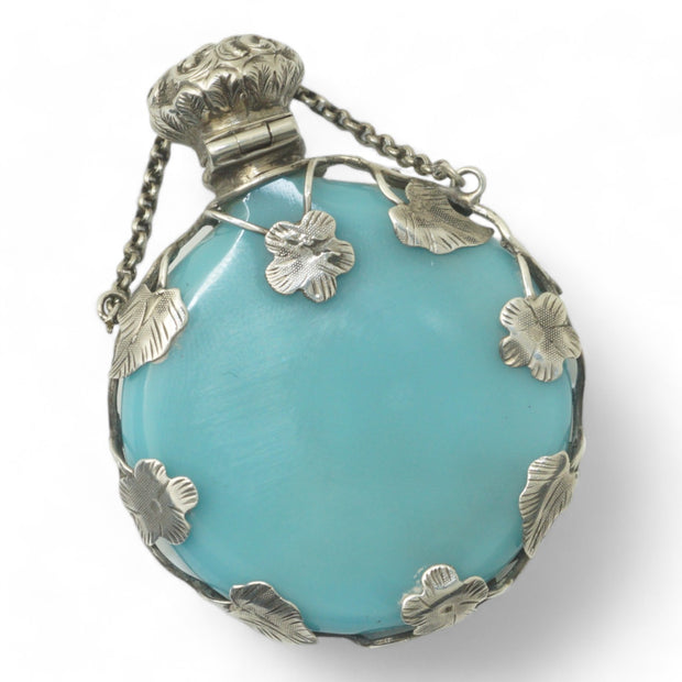 Victorian Cobalt Blue Scent Bottle Pendant
