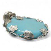 Victorian Cobalt Blue Scent Bottle Pendant