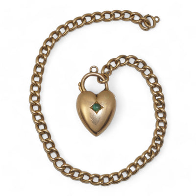 Late Victorian 15k Gold Curb Link Bracelet