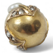 Victorian Diamond and Pearl Easter Egg Charm