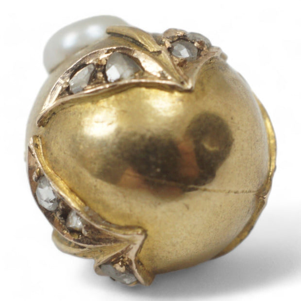 Victorian Diamond and Pearl Easter Egg Charm