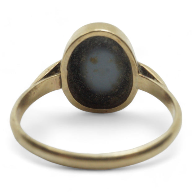 Victorian Period Banded Agate Bullseye Ring