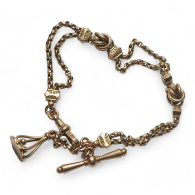 Solid Gold Albertina Watch Chain Bracelet