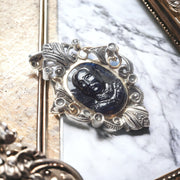 Victorian King of Siam Carved Sapphire Pendant