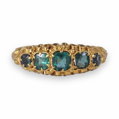 Victorian Emerald Paste Ring