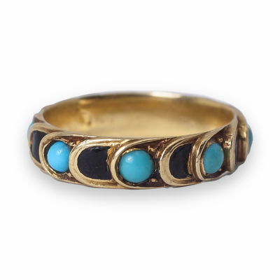 Turquoise Enamel Eternity Ring