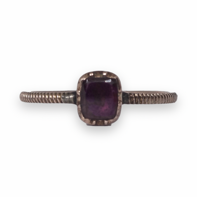 Georgian Flat Cut Garnet Ring