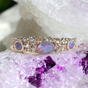 Arts and Crafts Gold Opal Bracelet